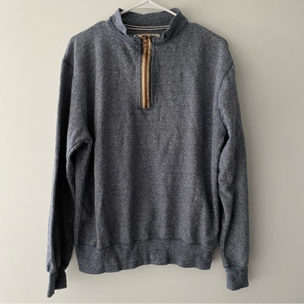 Weatherproof pullover sweater heather gray half-zip